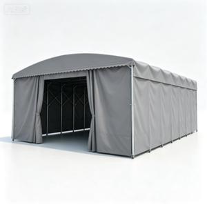 หลังคาผ้าใบแบบยืดหดได้เคลือบ PVC กันน้ำ สำหรับจอดรถกลางแจ้ง - Product Image 3