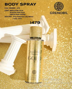 Spray Corporal Perfumado Grenorl Amazing Diamond Gold de 250 ml para Adultos - Product Image 3