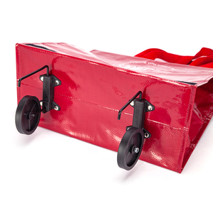 नवीनतम अनुकूलित तह किराने गैर बुना ट्रॉली खरीदारी टोटा बैग लोगो के साथ टोटा बैग - Product Image 2