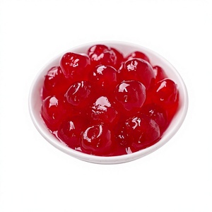 Vente en gros de cerises rouges et vertes glacées de haute qualité, casher, en sirop pour la pâtisserie, en seaux de 5 kg - Product Image 1