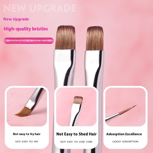 Pour <span class=keywords><strong>Amazon</strong></span> grand stylo d'art d'<span class=keywords><strong>ongle</strong></span> ovale carré cristal violet peinture de photothérapie avec fonction de ligne de traction spéciale <span class=keywords><strong>brosse</strong></span> à ongles en Nylon - Product Image 2