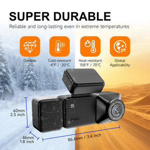 Cámara para Coche de 3 Canales con Video 4K, Visión Nocturna Superior, Grabación con 3 Lentes, Caja Negra para Coche, DVR para Coche, Sensor G, GPS, Cámara para Coche - Product Image 5
