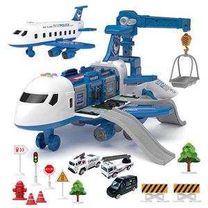 Nouveau Style garçons Intelligence voiture modèle 3 à 6 ans cadeau d'anniversaire transformé scène de stockage grand <span class=keywords><strong>avion</strong></span> enfants <span class=keywords><strong>jouet</strong></span> piste - Product Image 1
