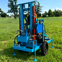 Petite foreuse de puits d'eau diesel haute performance, machine de forage de puits d'eau hydraulique portable pour usage domestique