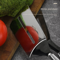 Spatule-pince multifonction en acier inoxydable 304, accessoires de cuisine écologiques, lavable au lave-vaisselle, pour steak, barbecue, grillades