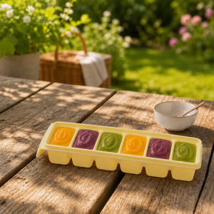 Moule à glaçons en silicone flexible à démoulage facile, 6 cavités, grand plateau rectangulaire pour la fabrication de glaçons de whisky à la maison ou au bar - Product Image 1