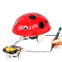 Set Gambar Garis Induksi Yang Dirakit Sendiri Mengikuti Mainan Batang Interaktif Robot Induktif Garis Hitam dengan Cara Bermain Tanpa Batas