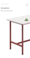 Bureau de réception oblong moderne en bois massif écologique et durable Shuo Ran SR-T255 pour usage commercial et bureautique, Guangdong