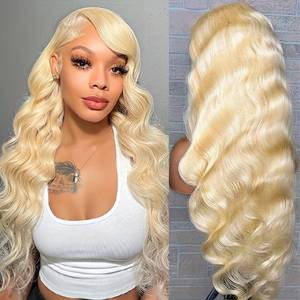 Pelucas de Cabello Humano Virgen Brasileño con Ondas Suaves, Color Rubio Miel 613, HD Transparente, 13x4, con Frente de Encaje, para Mujeres y Niñas, en Oferta - Product Image 4
