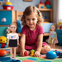 MSYO Vêtements de poupée américaine de 18 pouces, vêtements multicolores en coton, style tendance, OEM et ODM, accessoires de poupées de 45cm, pour filles, mini poupées Reborn
