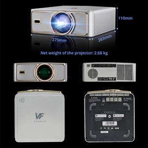 Voxflix M25 Home Cinéma 1080P 4K 2800 ANSI Smart Home Projecteur Android TV 9.0 Mode Jeu Prise en Charge <span class=keywords><strong>Recherche</strong></span> Vocale Films Projecteur - Product Image 3