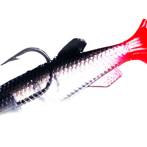 Señuelo de Pesca Suave de 14 cm, Cabeza de Jig, 8 g, Pre-Enlazado, Señuelo de Pesca con Cola de Paleta y Anzuelo Ultra para Agua Salada - Product Image 5