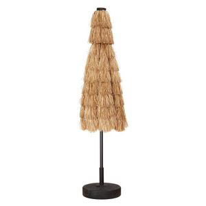 Sombrilla <span class=keywords><strong>de</strong></span> <span class=keywords><strong>Playa</strong></span> Comercial con Flecos <span class=keywords><strong>de</strong></span> Rafia, Parasol Grande Estilo Tiki con Base Pesada para <span class=keywords><strong>Alquiler</strong></span> <span class=keywords><strong>de</strong></span> <span class=keywords><strong>Playa</strong></span> y Resort - Product Image 6