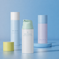 Bouteilles à pompe de lotion cosmétiques en plastique PP sans air de qualité supérieure personnalisées 50ml 100ml 150ml