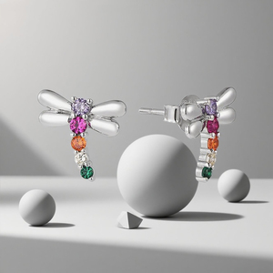 <span class=keywords><strong>Orecchini</strong></span> con pietre preziose in argento <span class=keywords><strong>orecchini</strong></span> da donna simpatici animali libellula possono essere personalizzati con <span class=keywords><strong>orecchini</strong></span> Moissanite - Product Image 5