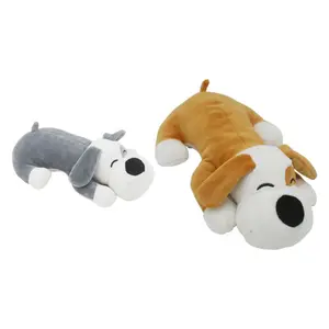 EN71 standard stuffed animal toys dog custom cute lovely yellow grey animal plush toy dog