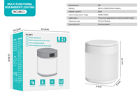 Lampe de campagne LED à piles, lumière extérieure rechargeable, veilleuse portable pour la maison, la chambre, le jardin, petite lampe de bureau