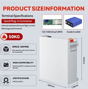 Batería Inversora Todo en Uno 2025, 51.2V 280Ah 300Ah 15Kwh 100Ah 200Ah Lifepo4, Batería de Litio para Almacenamiento de Energía Doméstica - Product Image 2