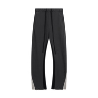 Pantalon de survêtement décontracté pour homme grande taille, personnalisé, de haute qualité, à jambe large, patchwork, avec taille élastique, coupe évasée, imperméable et respirant