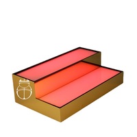 Misini Support de présentation lumineux LED personnalisé pour bouteilles de vin sur pied, pour bar/KTV, avec éclairage intégré pour bouteille de vin
