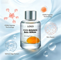 Sérum PDRN Bounce Ball à l'extrait d'œuf de saumon, sérum raffermissant pour le visage, améliore les ridules, la peau terne et rugueuse, sérum anti-âge, marque privée