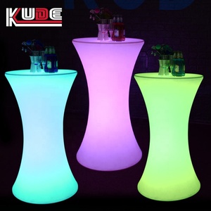 พลาสติก16สีเปลี่ยนแบตเตอรี่ Lighted พลาสติก Led กลางแจ้งบาร์เคาน์เตอร์นำบาร์ตารางเฟอร์นิเจอร์ - Product Image 5