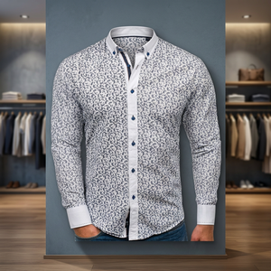 Chemises à manches longues pour hommes, style formel, tricotées, respirantes, dernier design, nouveau style, prix de gros bon marché, directement du fabricant - Product Image 3