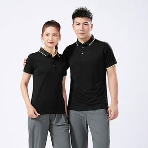 T-shirt de sport pour homme personnalisé avec logo, coupe ajustée, séchage rapide, pour le golf, le bureau, les uniformes d'entreprise, polo personnalisé - Product Image 2