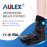 Nouvelle botte de protection professionnelle pour fracture de la cheville, avec double airbag, en coton respirant, à lacets, stabilisateur de pied et soutien du tendon d'Achille
