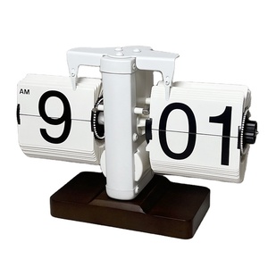 Hot Bán Bảng Phòng Khách Nghệ Thuật Hiện Đại Kim Loại Đồng Hồ Lật Flap Đồng Hồ Cơ Chế - Product Image 1