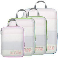 4 jeux de cubes d'emballage de compression Sacs de voyage Organisateurs de bagages Cubes de compression essentiels pour les valises de transport