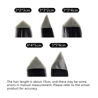 Prothèse capillaire pour hommes pour la repousse des cheveux sur le front et les pattes d'ourson, base invisible en PU, densité 100% pour la calvitie frontale