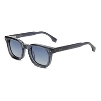 Lunettes de soleil carrées rétro transfrontalières Europe-Amérique, protection UV400, verres polarisés, monture complète, personnalisées