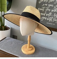 Nouveau design Chapeau de paille à large bord pour le surf et la pêche, style marin, au crochet, personnalisable, promotionnel, d'été, pour adultes, femmes et hommes, en raphia fait main