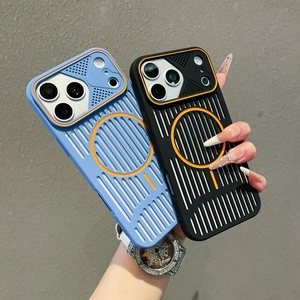 เคสโทรศัพท์แม่เหล็กแบบด้าน ระบายความร้อนได้ดี สำหรับ iPhone 18 12 13 14 15 16 17 Pro Max Ultra บางเฉียบ ผลิตจาก TPU นิ่ม ป้องกันอย่างดี - Product Image 3