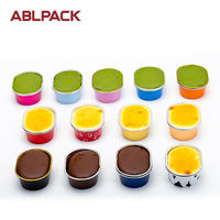 Plateau alimentaire multicolore Récipient à dessert Tasse à pâtisserie Plaque ovale en aluminium