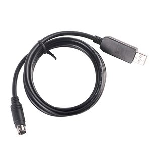 Câble de communication série <span class=keywords><strong>USB</strong></span> vers <span class=keywords><strong>Mini</strong></span> Din 6 broches RS232 pour PLC LS XGB XBM XBC vers PC, câble de téléchargement et de contrôle - Product Image 2