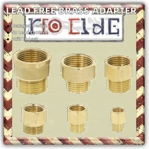 Adaptador Macho a Hembra de Latón C46500 Personalizado de 1/4'', 1/2'', 3/4'' BSP NPT GHT, Accesorio para Agua Potable Sin Plomo, Reductor de Baja Presión - Product Image 2