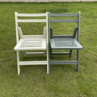 Chaise pliante en résine durable pour extérieur, jardin, mariage, fête, avec dossier et assise à lattes