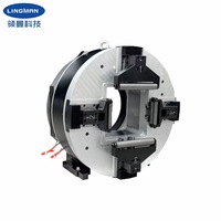 Mandrin rotatif pneumatique professionnel à 4 mâchoires utilisé dans la machine laser, les machines de tour, les machines électriques