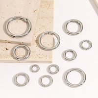 Vente en gros 316 acier inoxydable ouvert griffe/fermoir pour bricolage sac porte-clés collier-bijoux chaîne résultats accessoires pour la fabrication