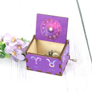 Horóscopo diseño <span class=keywords><strong>mejor</strong></span> madera cumpleaños caja Musical regalo hogar vacaciones artesanía decorativa - Product Image 3