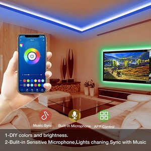 10m 32.8ft RGB <span class=keywords><strong>5050</strong></span> Décoration Intérieure pour Salon Chambre Cuisine 24 Touches Télécommande <span class=keywords><strong>Led</strong></span> <span class=keywords><strong>Strip</strong></span> Lights kit