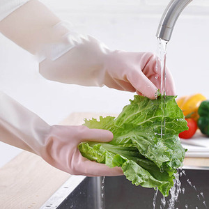 Gants de nettoyage ménagers réutilisables pour la cuisine et la salle de bain, gants de vaisselle en caoutchouc, gants de vaisselle en latex - Product Image 2