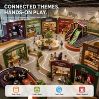 Équipement de terrain de jeu intérieur, maisonnette, laboratoire spatial, agence de voyage, station d'apprentissage, conforme aux normes, projet FEC