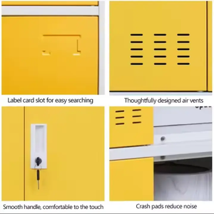 Casier de rangement moderne en acier à 12 portes avec serrure à clé pour la maison, <span class=keywords><strong>le</strong></span> bureau, la salle de sport, l'extérieur, l'école, armoire en métal durable pour chaussures, vêtements, casques - Product Image 5