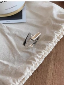 Élégantes boucles d'oreilles créoles <span class=keywords><strong>OUBA</strong></span> S 10 en argent sterling 925 plaqué or avec pierres naturelles, pour femme et unisexe, modèle carré décalé explosif - Product Image 6