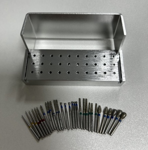Juego de 30 piezas al por mayor de fresas dentales y accesorios, fresa de diamante de alta velocidad, pieza de mano manual de acero para <span class=keywords><strong>dentistas</strong></span> - Product Image 5