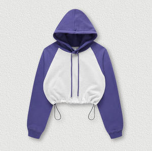 เสื้อฮู้ดสำหรับผู้หญิงผ้าคอตตอน13% โพลีเอสเตอร์หนา360ก. แต่งปักลายได้ตามต้องการ - Product Image 3