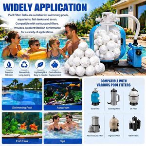 Boules filtrantes souples réutilisables de haute qualité pour <span class=keywords><strong>piscine</strong></span> et spa, en polyéthylène écologique - Product Image 5